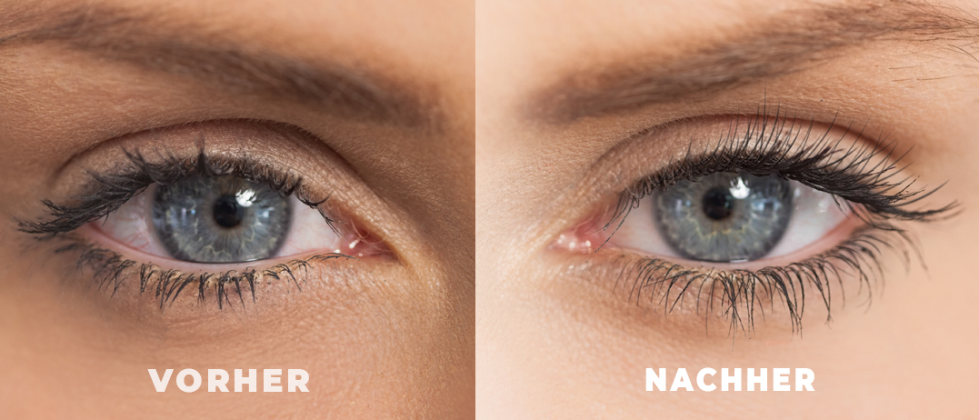 Wimpernserum Nanolash – Effekte vor und nach der Anwendung
